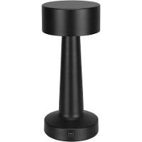 Luminaria De Mesa Decorativo Led Usb Metal 22x9x9cm Preto - 1