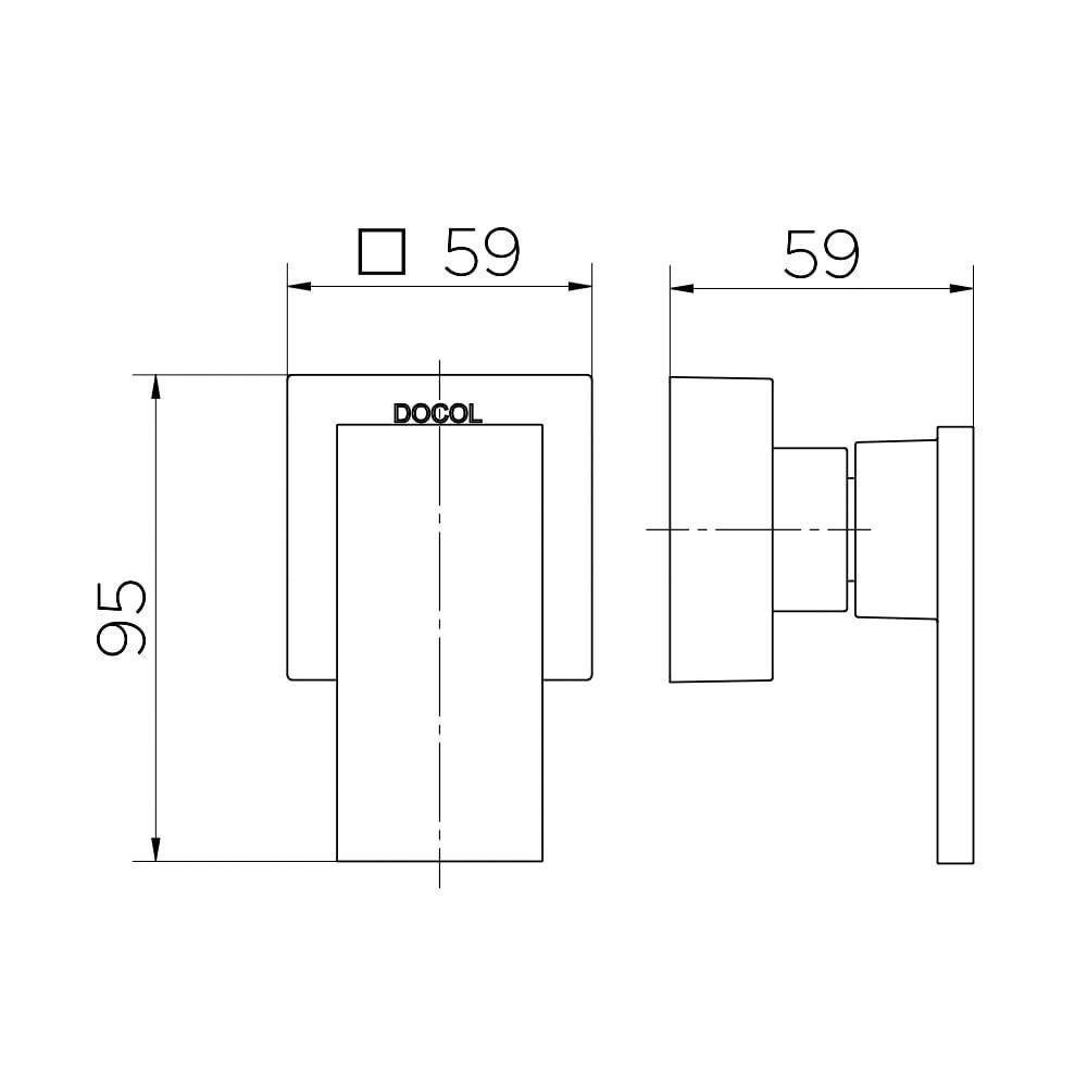 Acabamento Para Registro Docol New Edge 925744 Docolbase 1/2", 3/4" E 1" Níquel Escovado - 3
