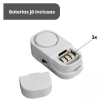 Alarme Sensor Porta Janela Magnetico Anti Roubo Sirene Sem Fio Residencial Comercial Seguranca Protecao - 7