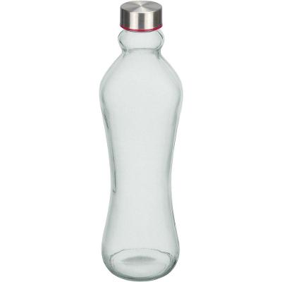 Garrafa 1 Litro água Suco Home&co Vidro Com Tampa 31x9x9cm