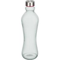 Garrafa 1 Litro água Suco Home&co Vidro Com Tampa 31x9x9cm - 1