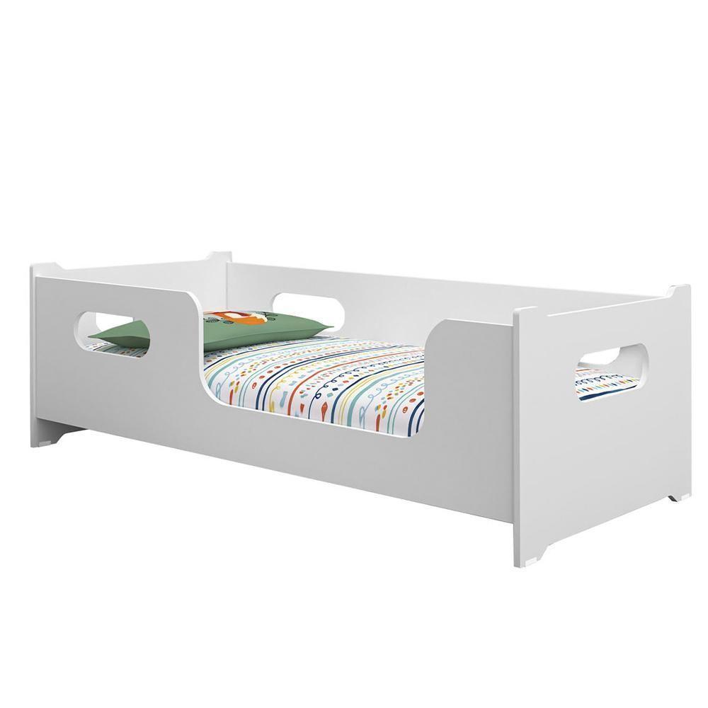 Cama Quarto Infantil Montessoriana Encanto Com Colchão Branco - 1