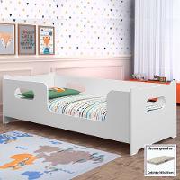 Cama Quarto Infantil Montessoriana Encanto Com Colchão Branco - 2