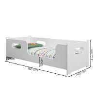 Cama Quarto Infantil Montessoriana Encanto Com Colchão Branco - 3