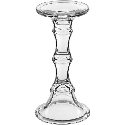 Castiçal Porta Vela Decorativo Eco Crystal 23x10x10cm