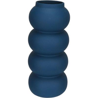 Vaso Decorativo Enfeite Redondo Home&co Cerâmica 30x13 Azul