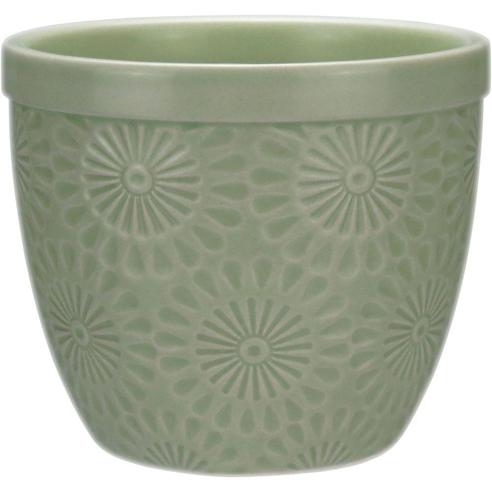 Vaso Planta Cachepô Home&co Cerâmica 9x10 Verde Decorativo - 1