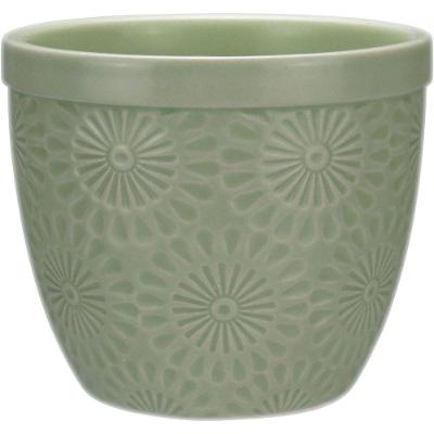 Vaso Planta Cachepô Home&co Cerâmica 9x10 Verde Decorativo