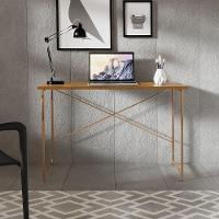 Escrivaninha Steel 90 Cm Estilo Industrial Com Pés Em Aço Cobre-naturale - 3