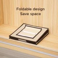 Organizador Prateleira Vertical 2 Divisórias Multiuso Para Closet Guarda Roupa Armario Toalha Edredom Kangur - 4