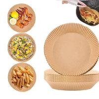 Kit 50 Forma De Papel Air Fryer Forminha Descartavel Fritadeira Eletrica Antiaderente Redonda 20cm Alimentos