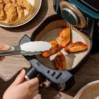 Kit 50 Forma De Papel Air Fryer Forminha Descartavel Fritadeira Eletrica Antiaderente Redonda 20cm Alimentos - 7