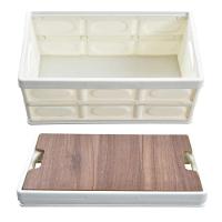 Caixa Dobravel Vira Mesa Portatil Armazenamento Cesta Empilhavel Multiuso Banqueta Viagem Praia Portatil Alca Acampament