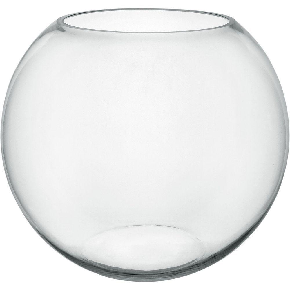 Vaso Decorativo Enfeite Casa Homeco Vidro 34x40 Transparente - 1