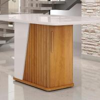 Mesa De Jantar Harmonia 4 Lugares Com Tampo De Vidro Naturale-off White - 5