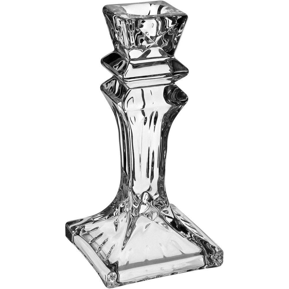 Castiçal 15x8cm Eco Crystal Home&co Transparente - 1