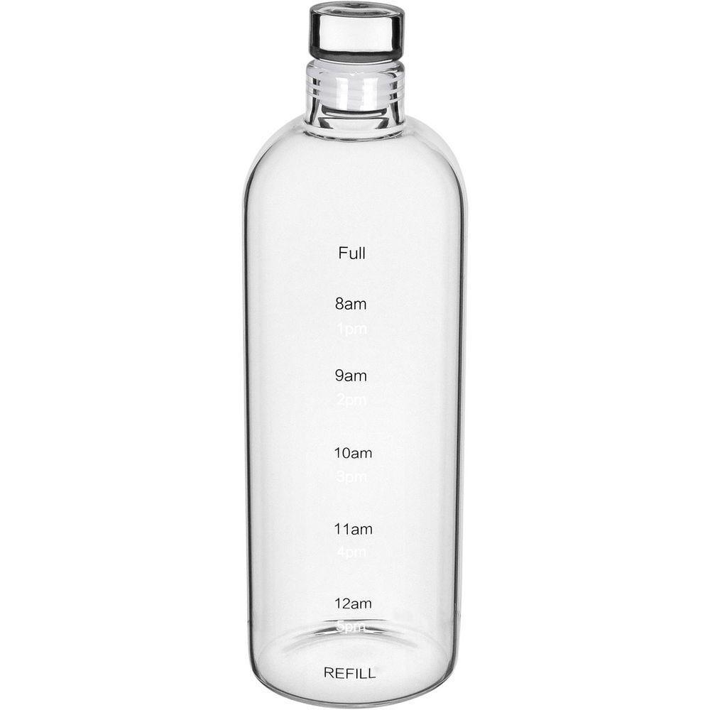 Kit 2 Garrafas Suco água Home&co Com Tampa Vidro 1l 26x8x8cm - 1