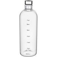 Kit 2 Garrafas Suco água Home&co Com Tampa Vidro 1l 26x8x8cm - 1