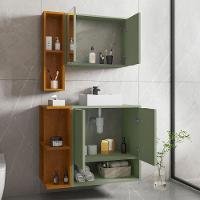 Gabinete Banheiro Ibiza 2 Portas Cuba E Armario Espelheira Pistache-naturale - 3