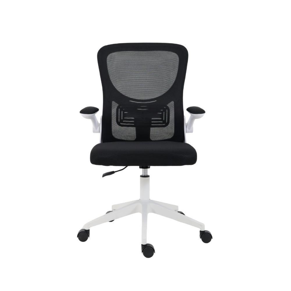 Cadeira De Escritório Home Office Ergonômica Diretor Bytes Com Encosto Em Tela Apoio Lombar E Braços Retráteis Branco - 2