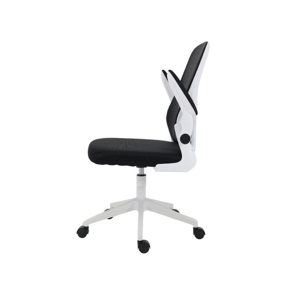 Cadeira De Escritório Home Office Ergonômica Diretor Bytes Com Encosto Em Tela Apoio Lombar E Braços Retráteis Branco - 6