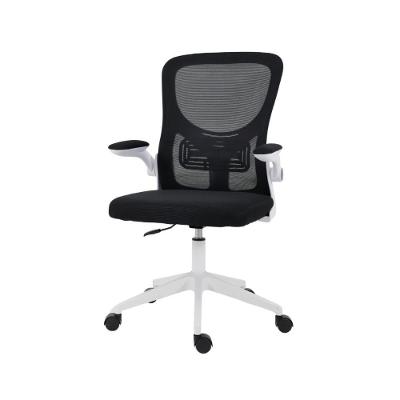 Cadeira De Escritório Home Office Ergonômica Diretor Bytes Com Encosto Em Tela Apoio Lombar E Braços Retráteis Branco