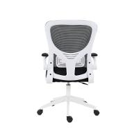 Cadeira De Escritório Home Office Ergonômica Diretor Bytes Com Encosto Em Tela Apoio Lombar E Braços Retráteis Branco - 5
