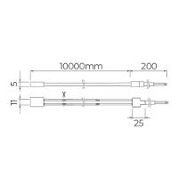 Fita De Led Stella Cob All Light Pro Com 5 Metros Ip67 Alto Irc 95 16w 24v 3000k - Luz Amarela - 2