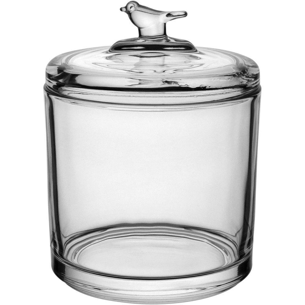 Potiche Redondo Bomboniere Home&co Com Tampa Vidro 13x10x10 - 1