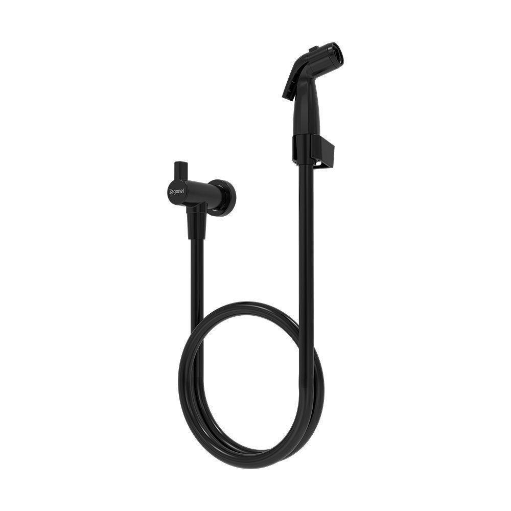 Ducha Higiênica Zagonel Plus Com Registro Black - 1