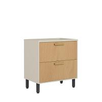 Balcão Cooktop Gavetão E Porta Basculante Nogal Bertolini Dourado/areia - 1