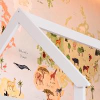 Cama Montessoriana De Chão Com Auxiliar Infantil Casinha - Branco - 3