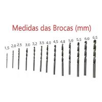 Jogo De Brocas Para Metal 13 Peças 1.5 A 6.5mm - 2