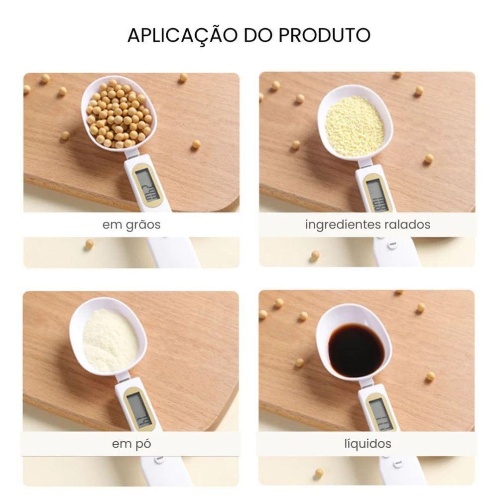 Colher De Medida Com Balança Digital 500g Ideal Para Cozinha - Sortida - 2