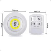 Kit 3 Luminárias Led Com Controle Remoto Conjunto - 6