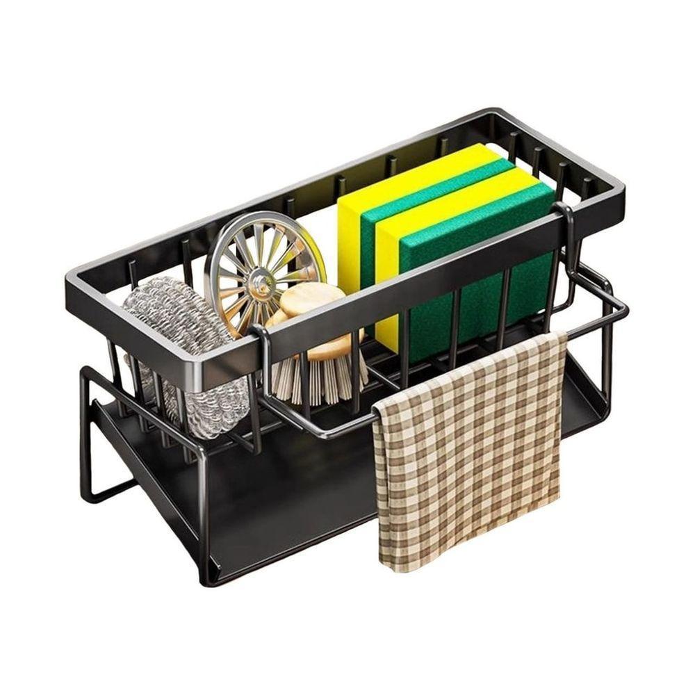 Suporte Organizador Multiuso Pias E Cozinha Preto - 1