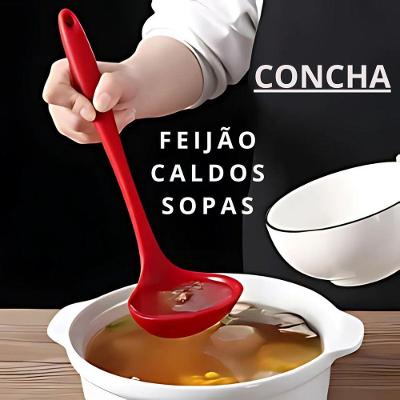 Concha De Silicone Feijão, Caldo, Sopa 28,5cm - Preta