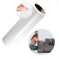 Rolo Filme Anti Arranhão Protetor Adesivo Gato Sofá Arranhões Transparente 45cm X 5 Metros - 1