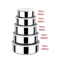 Kit Conjunto 5 Potes Inox Herméticos Bavaria Com Tampa - 4