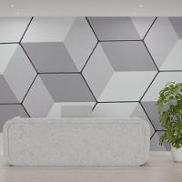 Papel De Parede Adesivo Pvc Estampa Tela Geométrica - 5 Metros - 3