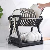 Escorredor De Louça Para Pratos, Copos - Preto - 3