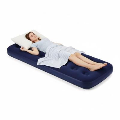 Colchão Inflável Liso Solteiro 191x73x22cm Azul