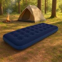 Colchão Inflável Liso Solteiro 191x73x22cm Azul - 3