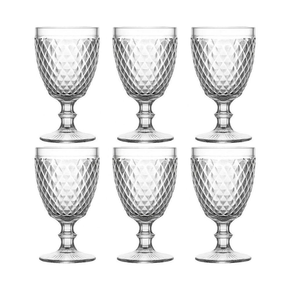 Kit 06 Copos De Vidro Bico De Abacaxi Conjunto - 1