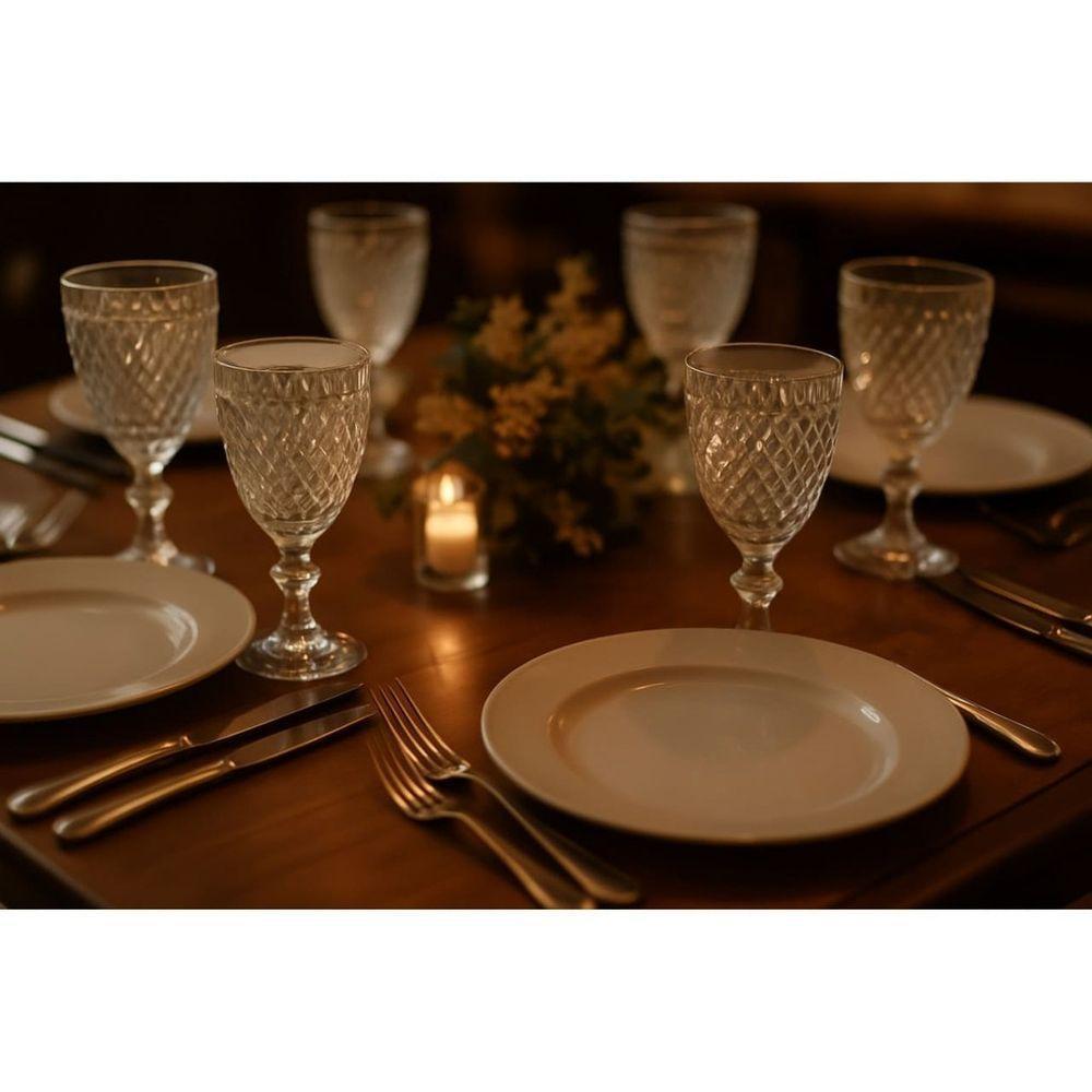 Kit 06 Copos De Vidro Bico De Abacaxi Conjunto - 4