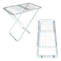 Varal De Roupa Retrátil De Chão Com Abas Suporta 12kg - Branco - 2