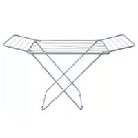 Varal De Roupa Retrátil De Chão Com Abas Suporta 12kg - Branco - 3