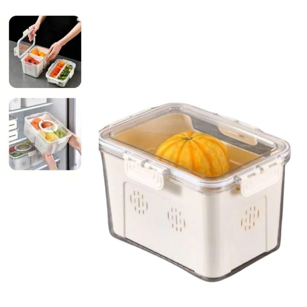 Caixa Organizador Com Tampa Geladeiras, Frutas, Legumes E Carnes - 1