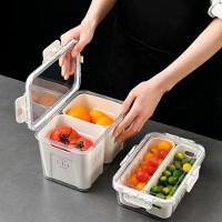 Caixa Organizador Com Tampa Geladeiras, Frutas, Legumes E Carnes - 2