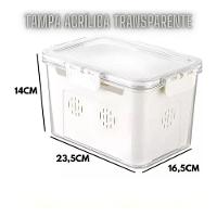 Caixa Organizador Com Tampa Geladeiras, Frutas, Legumes E Carnes - 3